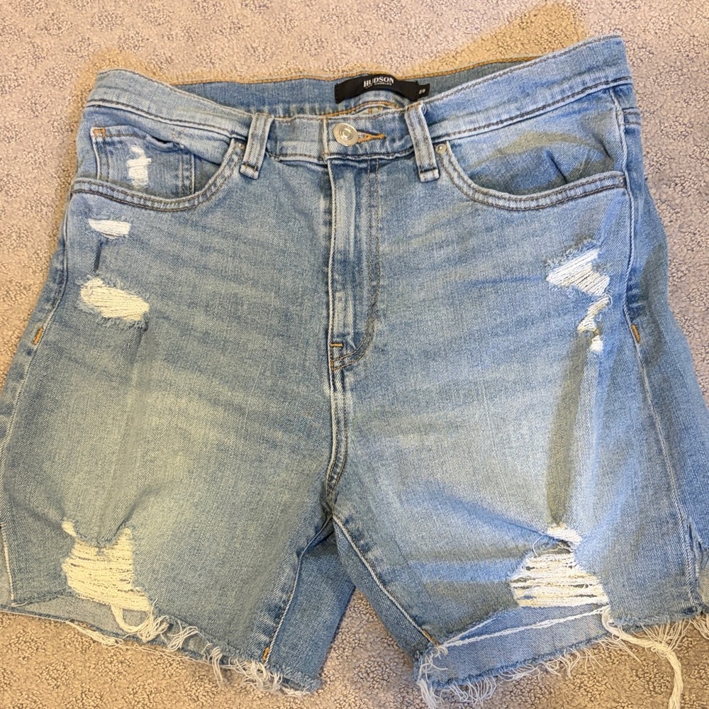Hudson Jeans Light Blue Denim Shorts